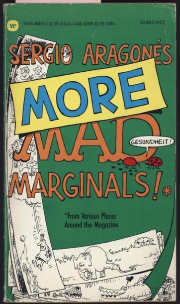 null SergioARAGONES (né en 1947) "More Mad Marginals!" Warner Books, 1985. Dédicace...