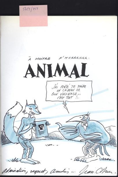 null Jean-Claude DENIS (né en 1951) "Animal - Les aventures d'André le corbeau" Albin...