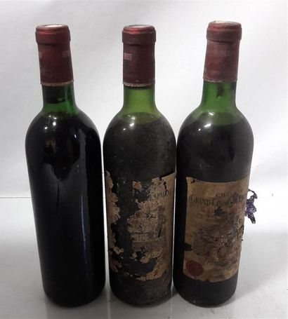 null 3 bouteilles Château GRAND CORBIN D'ESPAGNE 1972 SAINT EMILION