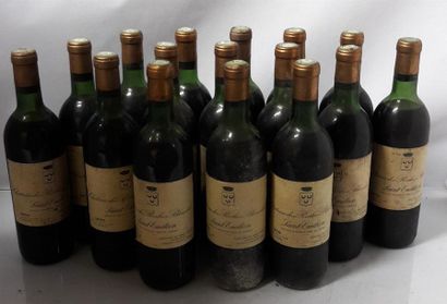 null 16 bouteilles Château ROCHES BLANCHES SAINT EMILION 1970