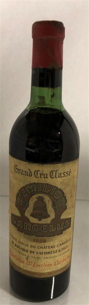 null 1 bouteille, Chateau Angélus, Saint-Emilion, grand cru classé, 1959, haute ...