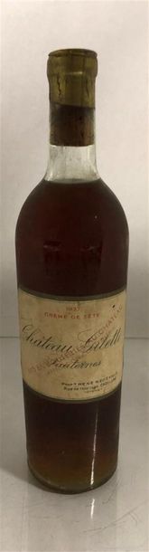 null 1 bouteille, Sauternes, Chateau Gilette, crème de tête 1937