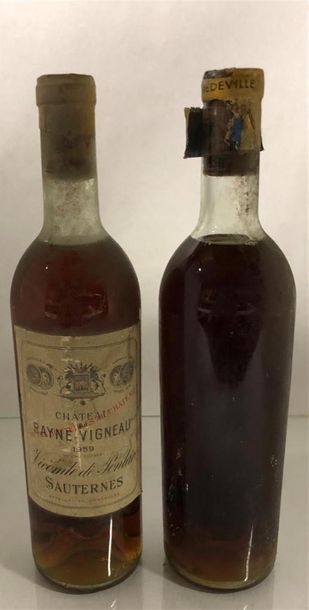 null 1 bouteille, Sauternes, Chateau Rayne-Vigneau, Vicomte de Pontac, 1er cru classé,...
