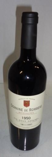 null 1 Bouteille , Domaine de Rombeau RIVESALTES, vin doux 1950