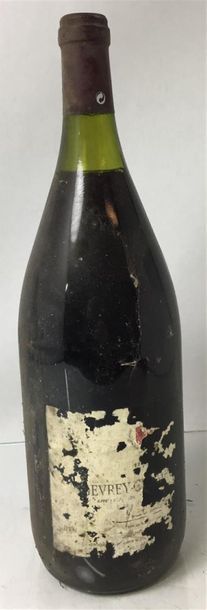 null 1 bouteille de MAGNUM Gevrey Chambertin, étiquette déchirée, sans millésime,...