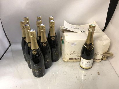 null 6 champagnes Jean Claude Lepitre sec et 6 bouteilles de Mousseux Cygne noir,...