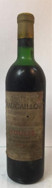 null 1 Bouteille Chateau Maucaillou, Moulis, haut Médoc, Réserve SM, mi épaule