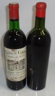 null 2 Bouteilles de Saint EMILION : 1 Château CORBIN 1970 et 1 Château MAGDELAINE...