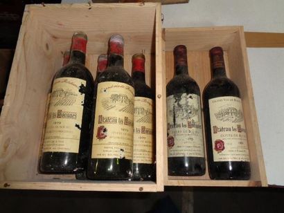 null 7 bts chateau les Roques, Cotes de Bourg. 5 bts de 1979 et 2 de 1988.