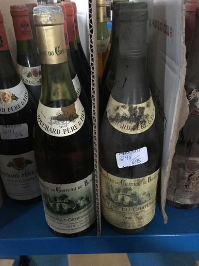 null 4 bouteilles BEAUNE DU Chateau, Beaune premier cru, Bouchard père et fils, 1990...
