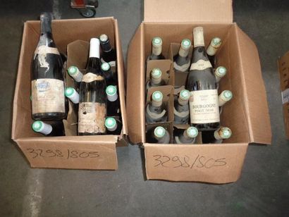 null 12 bts de Bourgogne Pinot noir, cave de Buxy, 1988. 4 bts bourgogne de chez...