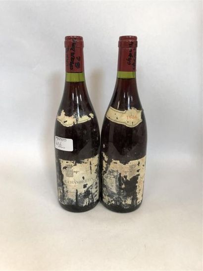 null 2 bouteilles CHAMBERTIN Châpelle Trapet, 1986
