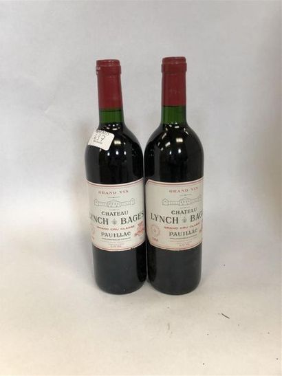 null 2 bouteilles LYNCH BAGES PAUILLAC 1988