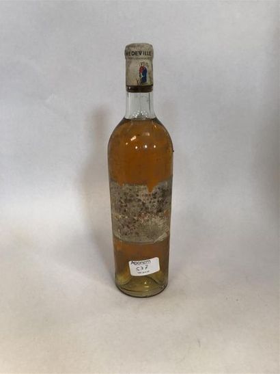 null 1 bouteille GILETTE sec SAUTERNES 1951