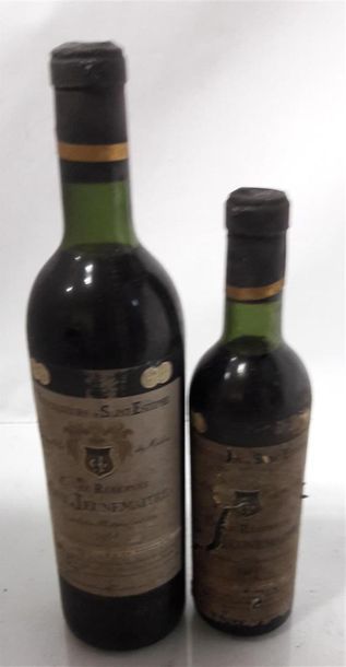 null 1 bouteille et 1 demi bouteille GUY JEUNEMAITRE 1964, Saint Estephe 