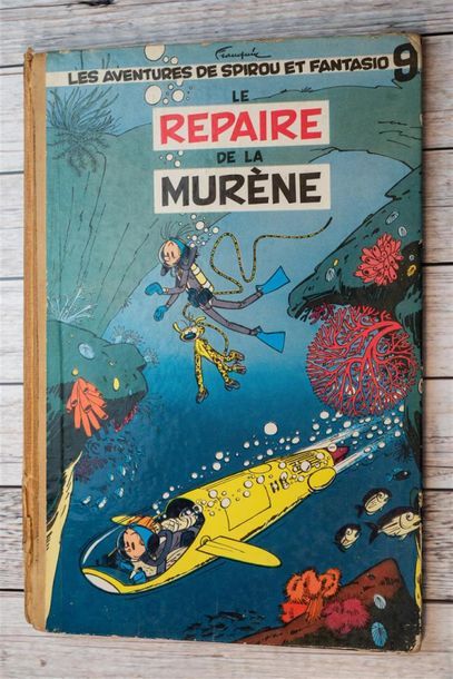 null André FRANQUIN (1924-1997) "Le repaire de la Murène" Dupuis, 1957, E.O. Dos...