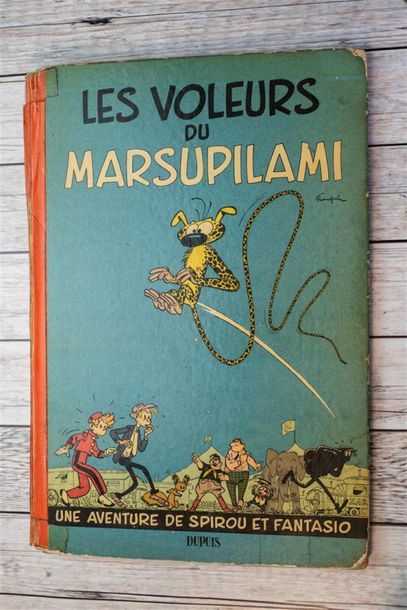null André FRANQUIN (1924-1997) Cinq bandes dessinées de Spirou et Fantasio
"4 aventures...