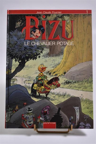 null Jean-Claude FOURNIER (1943) "Bizu - Le chevalier Potage" Dupuis, 1990. Dédi...