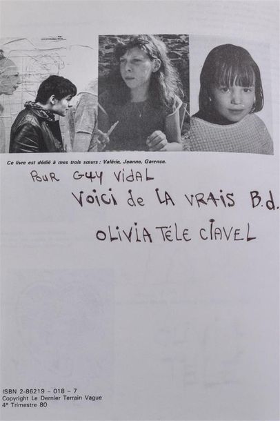 null Olivia CLAVEL (née en 1955) "Les aventures de Télé - Matcho Girl" Le dernier...