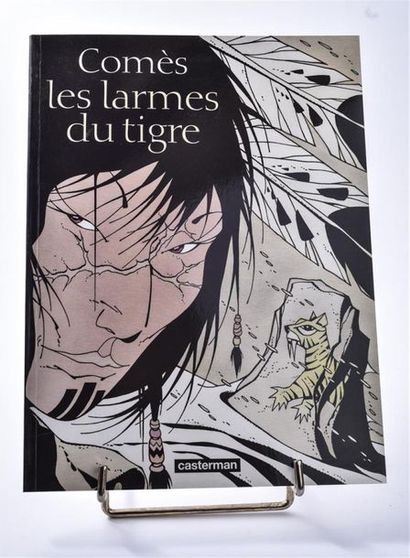null Didier COMES (1942-2013) "Les larmes du tigre" Casterman, 2000. E.O. Dédica...
