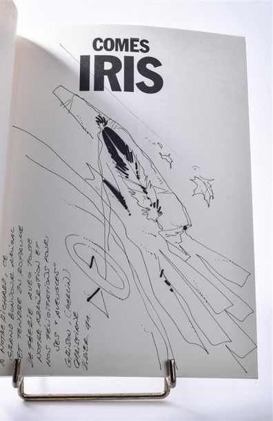null Didier COMES (1942-2013) "Iris" Casterman, 1991, E.O.. Dédicace. Couv. léger...