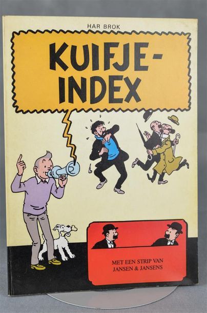 null DIVERS AUTEURS. Ensemble de cinq volumes autour de Tintin d'après Hergé.
