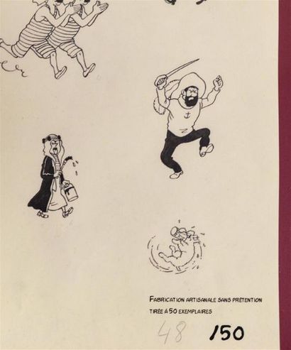 null d'après HERGE "Tintin - L'affaire Tournesol" Fac-similé de la couverture de...