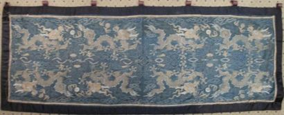 null BANDEAU, Chine, dynastie Qing, fin XVIIe début XVIIIème siècle, tissage kosseu...