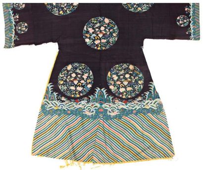 null ROBE DÉMONTÉE, Chine, dynastie Qing, XIXème siècle, tissage kosseu, technique...