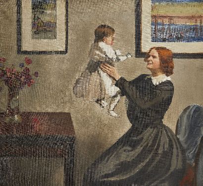  Cercle de Sir William Rothenstein, 

Britannique, 1872-1945- 



Mère et enfant... Gazette Drouot