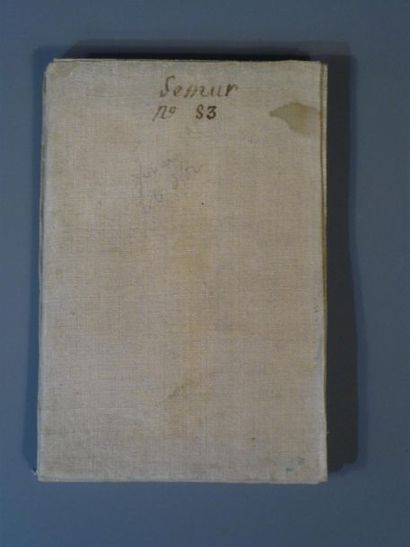 null [Semur-en-Auxois] Carte entoilée de Semur-en-Auxois par J.Seguin et Desnos libraire...