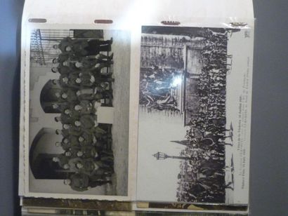 null [Grande-Guerre] Suite de 155 cartes postales et photos des cènes militaires...