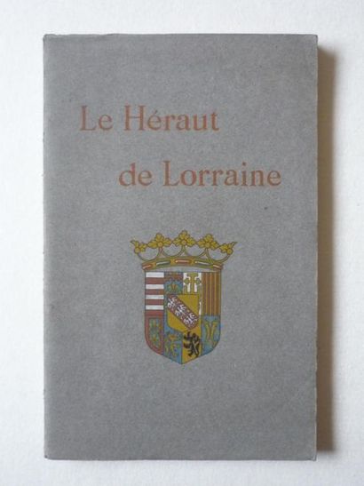 null [Lorraine]:PERRIN DE DOMMARTIN, Le Héraut de Lorraine, 1 vol in-8 broché, Nancy...