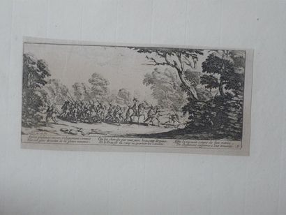 null Jacques CALLOT (1592 - 1635), Les misères de la guerre, suite de 18 eaux-fortes,...