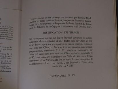 null François RABELAIS ill. par Lazlo BARTA (1902-1961), Gargantua, 1 vol in-folio...