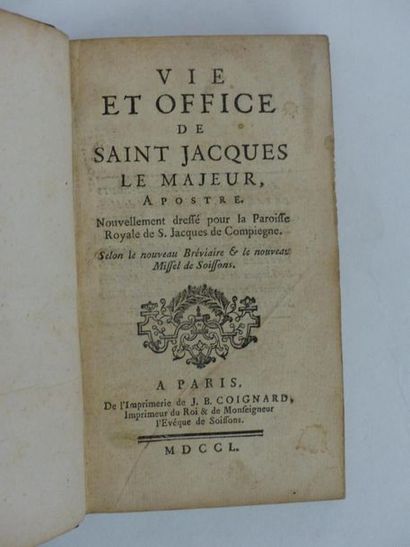 null [Religiosa] : Michel de Soissons, Vie et Office de Saint Jacques Le Majeur,...