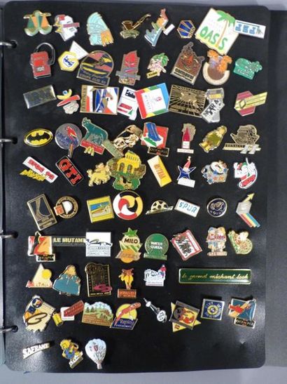 null COLLECTION : planche de 71 pin's sur divers thèmes Mexico city, Albertville...