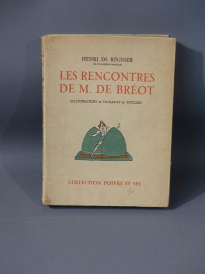 null HENRI DE REGNIER illustré par Jacques TOUCHET 1 vol in-4 broché , ex num 840...