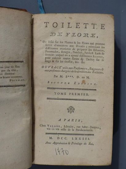 null PIERRE JOSEPH BUC'HOZ 1731-1807 , toilette de Flore ou essai sur les plantes...