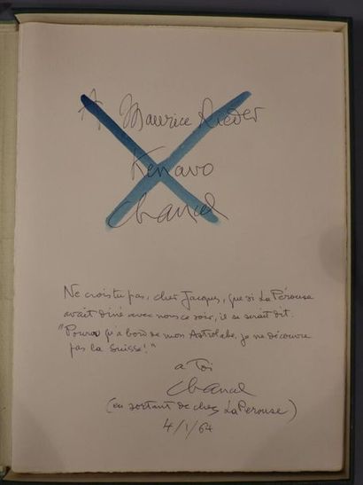 null Jean Louis CHANCEl & Alexandre VIALATTE KAFKA, 1 volin-folio en ff. sous emboitage,...