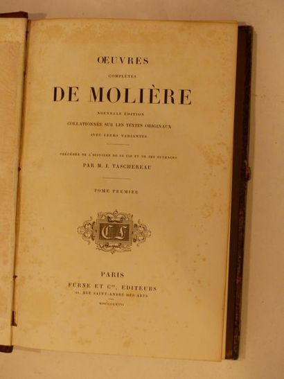 null L : MOLIERE, Oeuvres, 6 vol in-4 demi veau, Paris 1863
