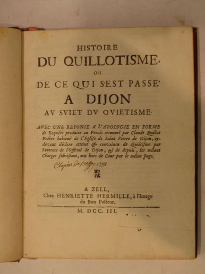 null [Dijon] : Histoire du quillotisme, ou De ce qui s'est passé à Dijon au sujet...