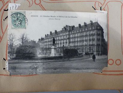 null CP : Bel Album d'environ 350 Cartes postales anciennes Semur-en-Auxois, Dijon,...