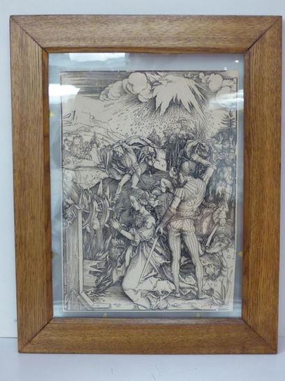 null Albrecht Dürer (1471-1528) Le Martyre de sainte Catherine d'Alexandrie, Bois...