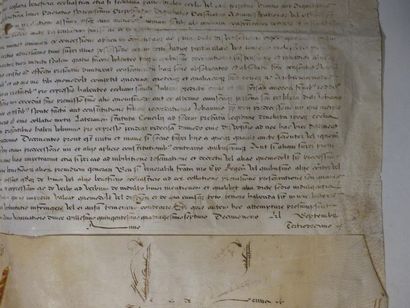 null [Religiosa] Paul III Farnèse (1534-1549), Bulle manuscrite sur peau de vélin,...