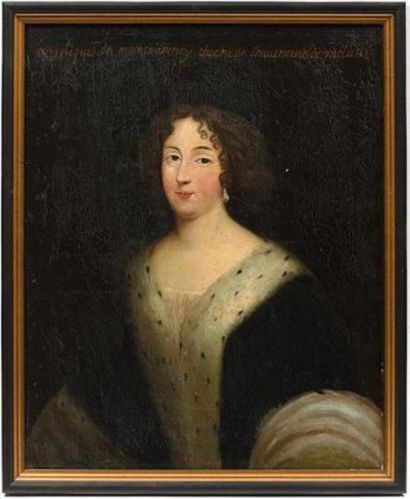 Portrait d'Angélique de Montmorency Ecole française XVIIIe. Portrait d'Angélique...