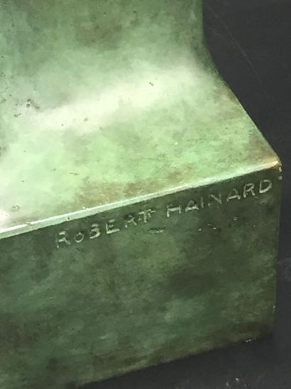 null Robert Hainard, Corbeau, bronze à patine verte.Ex num 7/16 Dimensions : 60 x...
