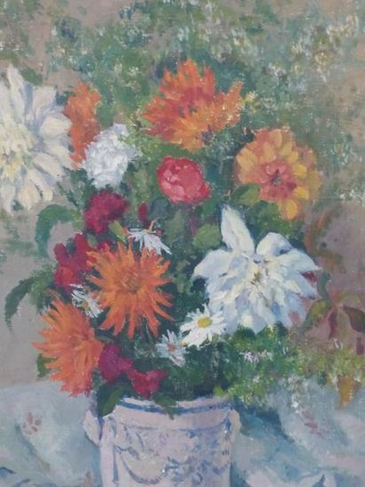 Gabriel CHARLOPEAU (1889-1967) Bouquet de fleurs Gabriel CHARLOPEAU (1889-1967),...