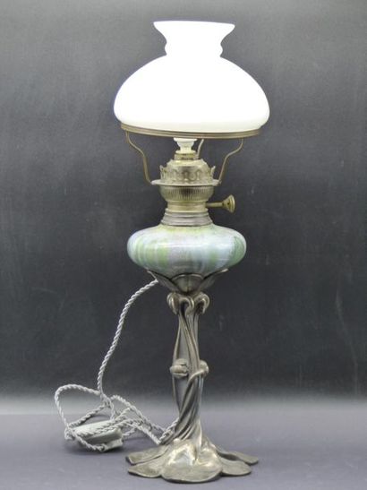 Victor SAGLIER 1809-1894 - Lampe style Art Nouveau Victor SAGLIER 1809-1894 - Lampe...