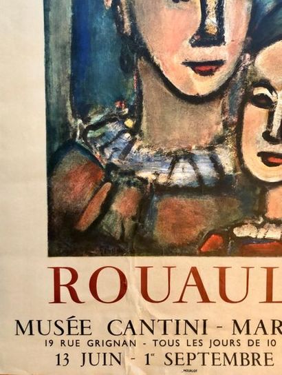 null Rouault (d'après), Musée Cantini - Marseille, 1960. Lithographie non entoilée....